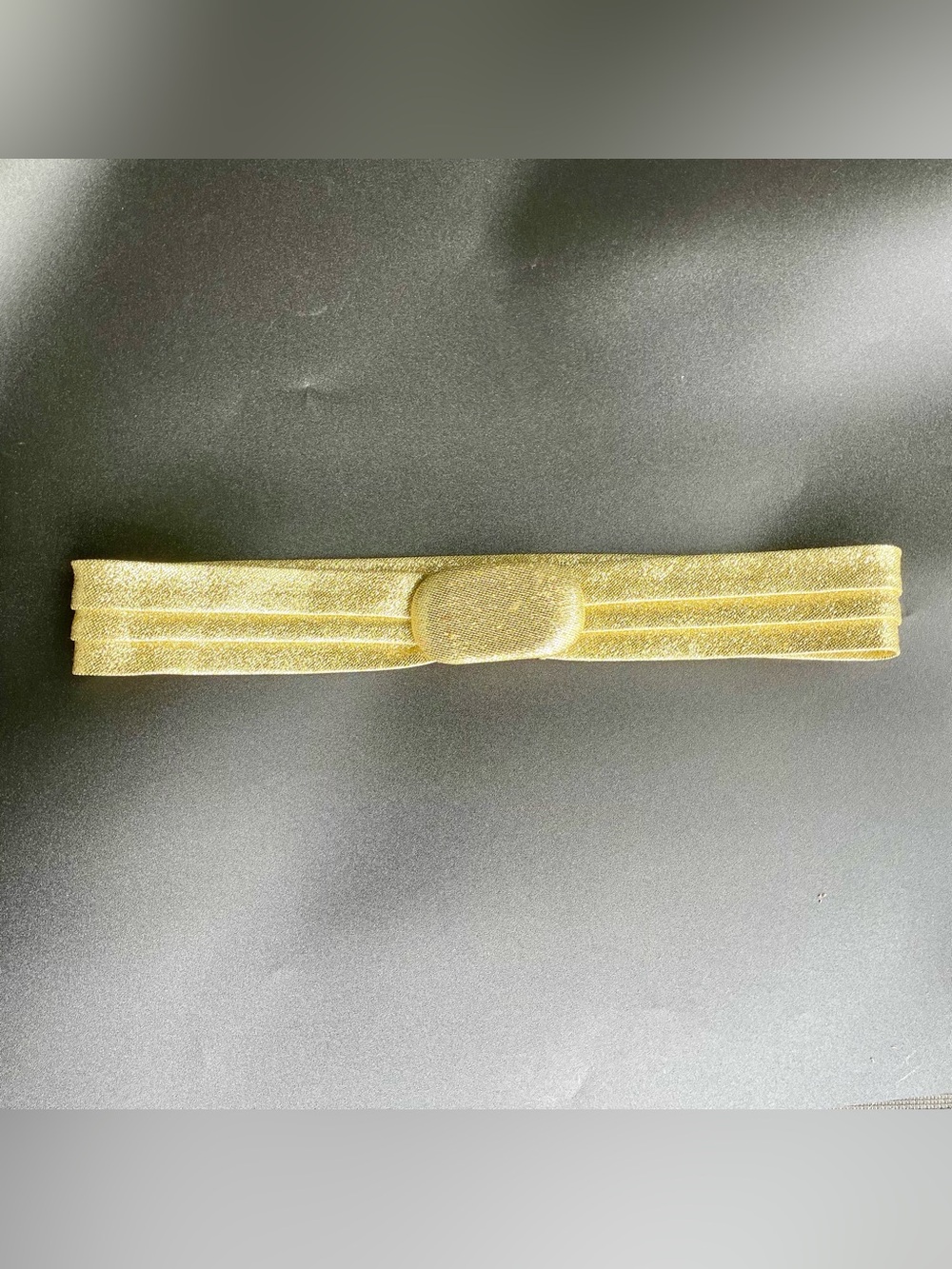 Vintage Shiny Gold Lame Belt 27” Small Disco